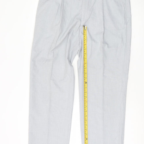 Marks and Spencer Men’s Grey 36x31 Pleated Dress Pants Trousers