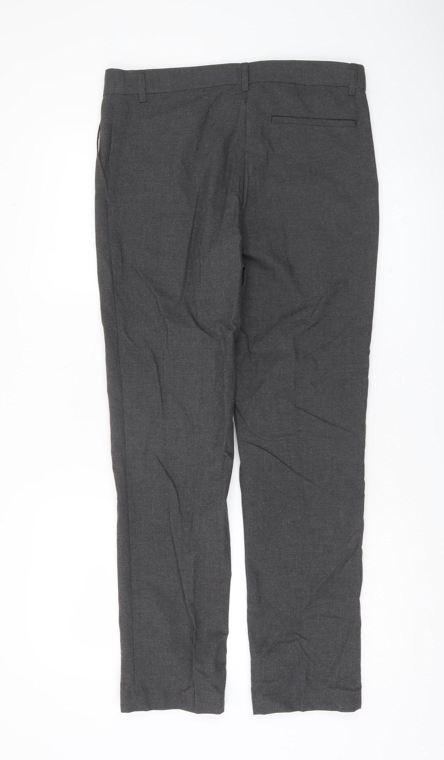 Marks and Spencer Boys Grey 16 Years Regular Fit Dress School Trousers