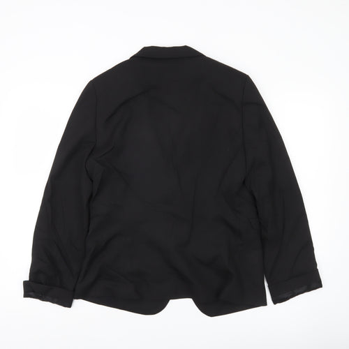 Kookai Womens Black Size 12 Classic Blazer Jacket Workwear
