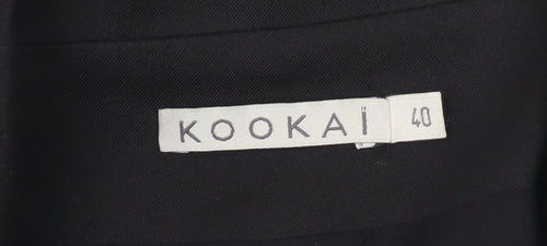 Kookai Womens Black Size 12 Classic Blazer Jacket Workwear