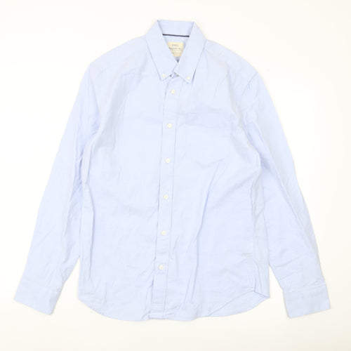 Marks and Spencer Men’s Blue Regular Fit Button-Up Shirt S