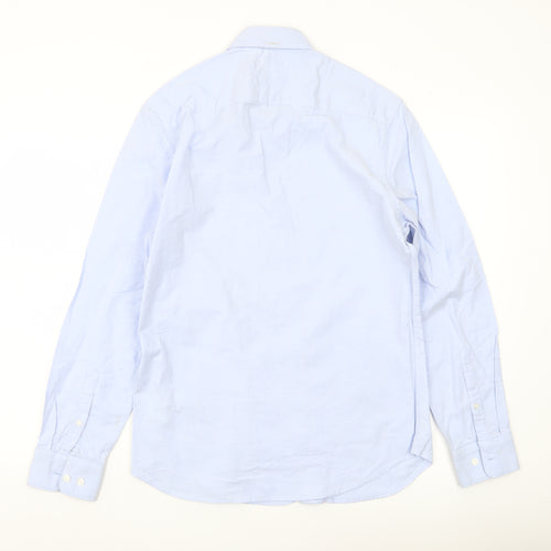 Marks and Spencer Men’s Blue Regular Fit Button-Up Shirt S