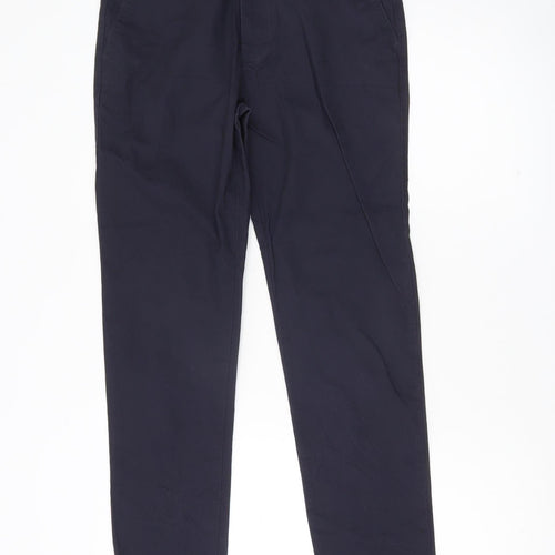 Marks and Spencer Men’s Blue Skinny Chino Trousers 30W 33L