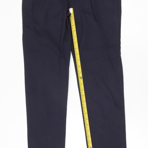 Marks and Spencer Men’s Blue Skinny Chino Trousers 30W 33L