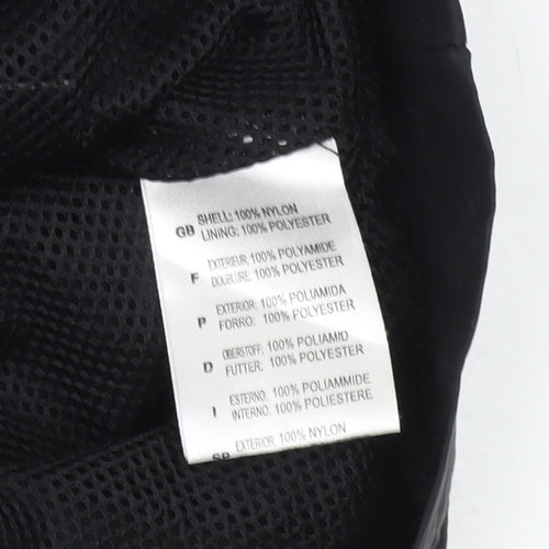 Reebok Boys Black 14Y Nylon Windbreaker Jacket with Hood