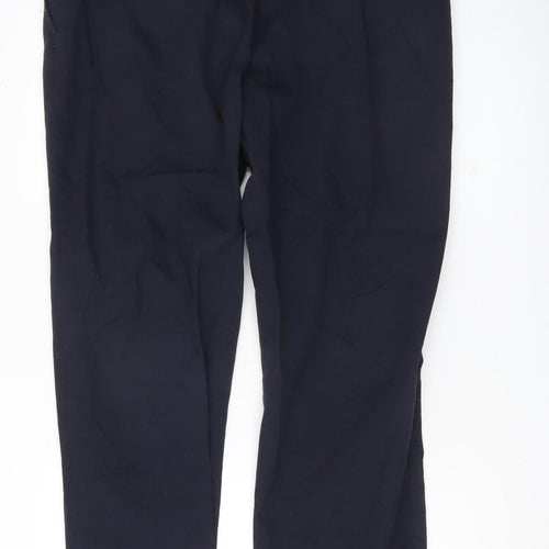 Marks and Spencer Men’s Blue Chino Trousers 38W 33L Regular Fit