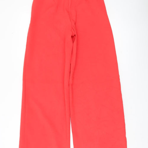 Marks and Spencer Women’s Red Wide-Leg Trousers Size 6 Regular