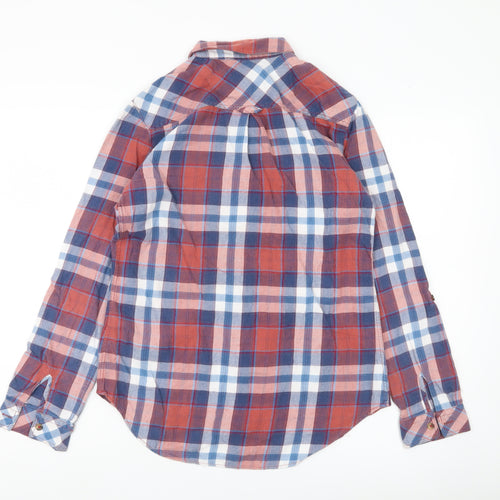 Marks and Spencer Womens Multicoloured Plaid Button-Up Shirt Size 10