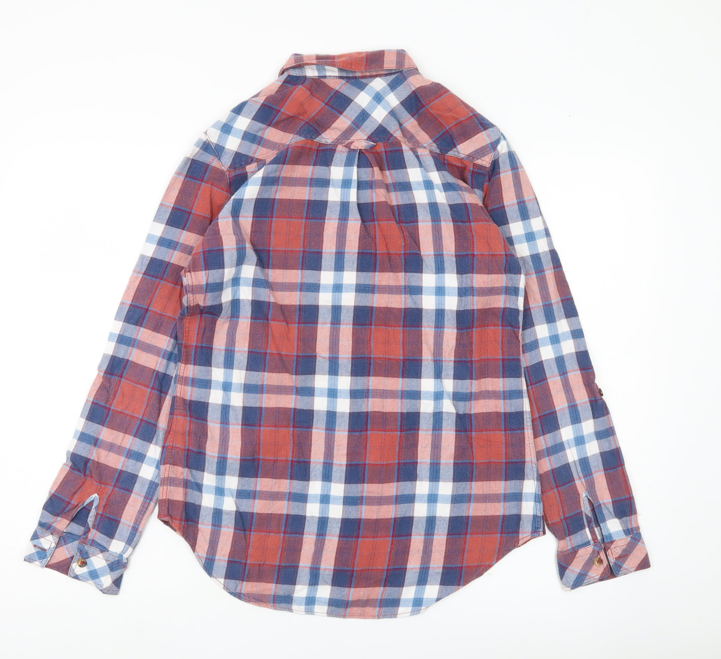 Marks and Spencer Womens Multicoloured Plaid Button-Up Shirt Size 10
