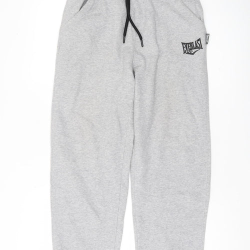 Everlast Men's Grey Sweatpants S Regular Fit Elastic Waist