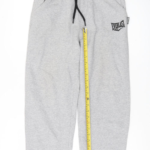 Everlast Men's Grey Sweatpants S Regular Fit Elastic Waist