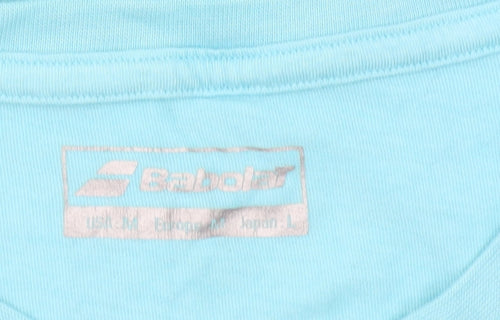 Babolat Men's Blue Medium Graphic Sports T-Shirt Crew Neck