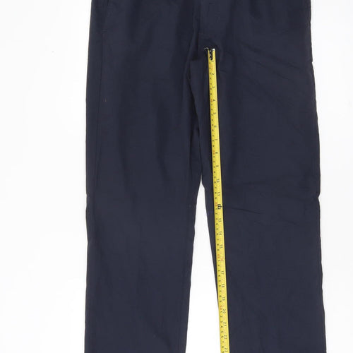 Marks and Spencer Men’s Blue Chino Trousers 32W 29L Straight Fit