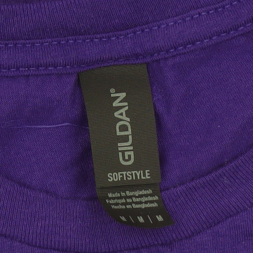 Gildan Men's Purple Medium Crew Neck Graphic Print T-Shirt Jubilee 2022