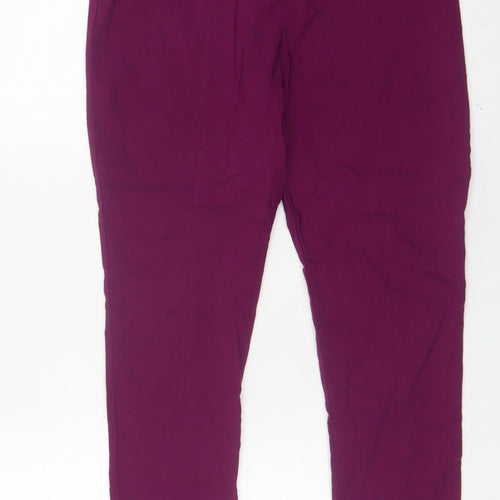 ASOS Women’s Purple Slim Straight Trousers UK 10 Workwear