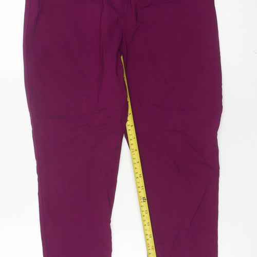 ASOS Women’s Purple Slim Straight Trousers UK 10 Workwear