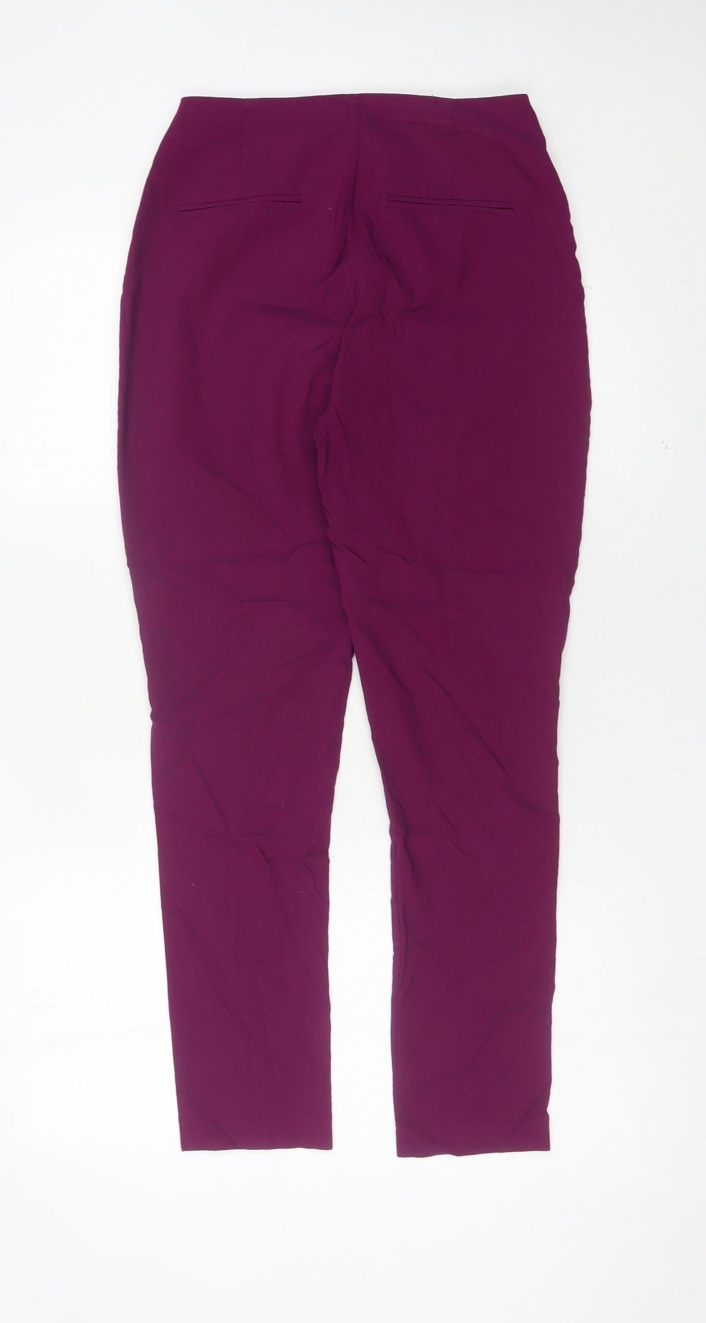 ASOS Women’s Purple Slim Straight Trousers UK 10 Workwear
