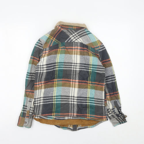 Marks and Spencer Boys Multicoloured 10-11Y Plaid Shirt Jacket