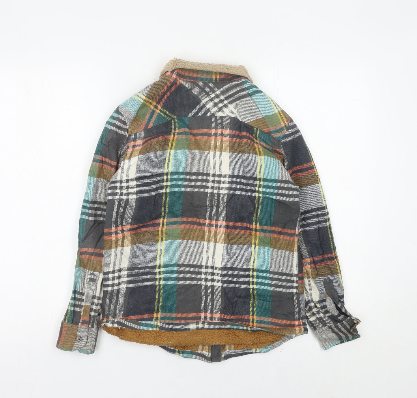 Marks and Spencer Boys Multicoloured 10-11Y Plaid Shirt Jacket