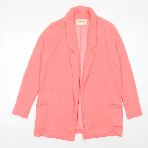 River Island Women’s Pink Shawl Collar Blazer Size 8