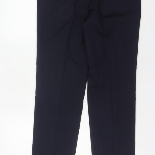 Marks and Spencer Men’s Blue Slim Wool Blend Dress Pants 30W 29L