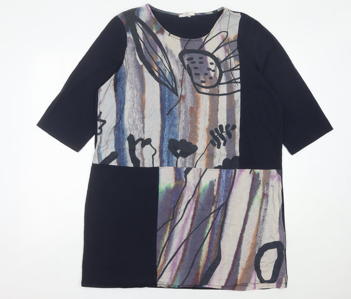 Thought Womens Multicoloured Size 18 Shift Dress Cotton Modal