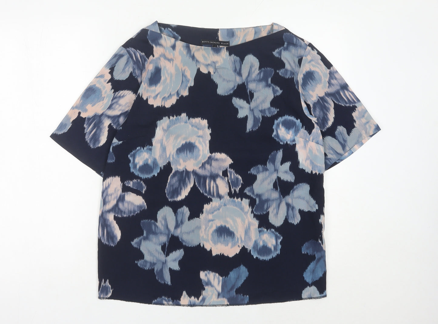 Betty Jackson Black Womens Floral Blouse Size 12 Multicoloured