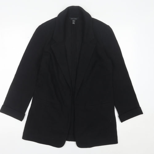 New Look Women Black Size 6 Regular Fit Single Breasted Blazer