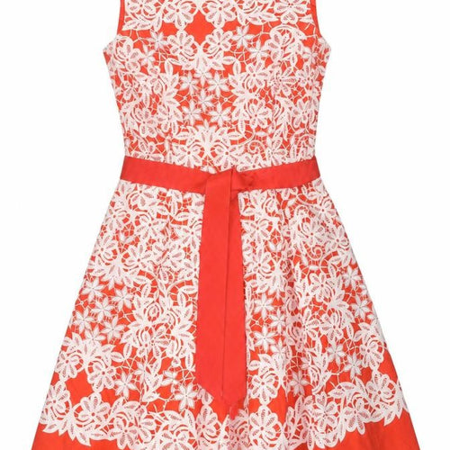 Debenhams Women’s Red Floral Lace Fit & Flare Dress Size 12
