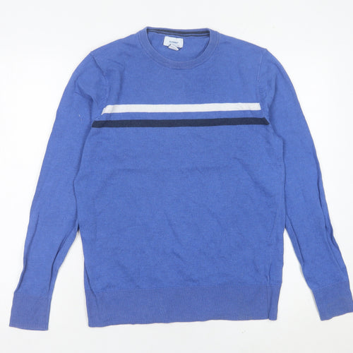 Old Navy Women’s Blue Crew Neck Jumper Size 8 Cotton Blend
