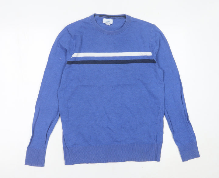 Old Navy Women’s Blue Crew Neck Jumper Size 8 Cotton Blend