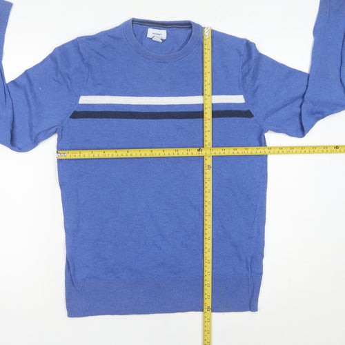 Old Navy Women’s Blue Crew Neck Jumper Size 8 Cotton Blend