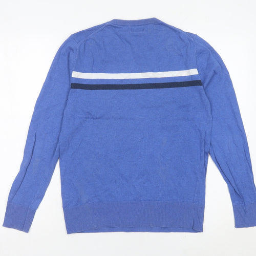 Old Navy Women’s Blue Crew Neck Jumper Size 8 Cotton Blend