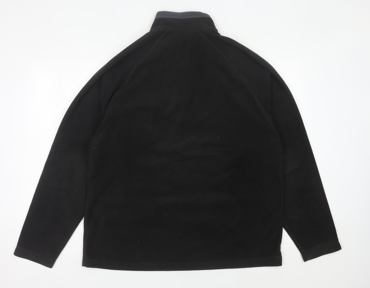 Marks & Spencer Men's Black Fleece Zip Jacket Size M 38"-40" Regular Fit