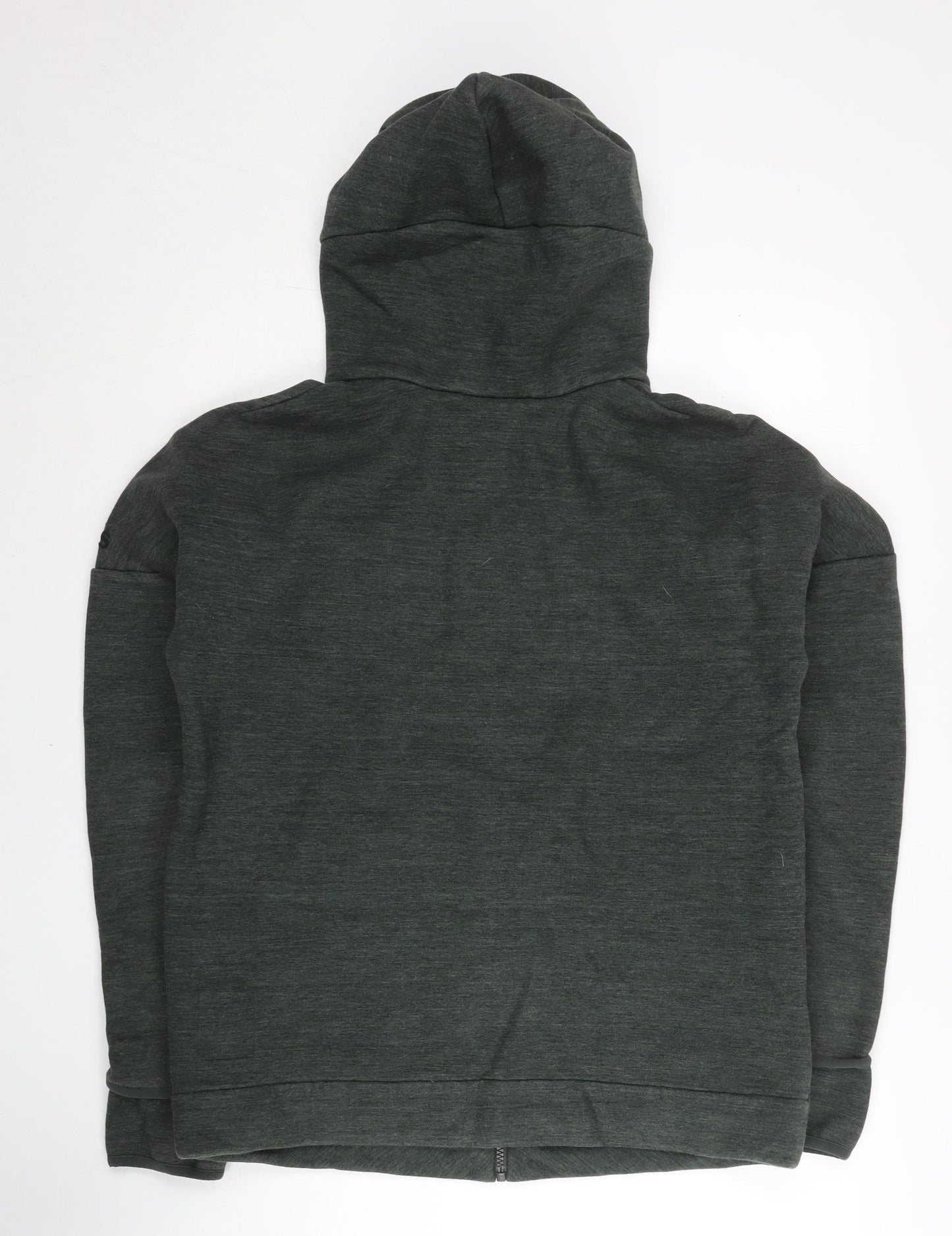 Adidas Mens Green Full Zip Hoodie Jacket Size L Regular Fit