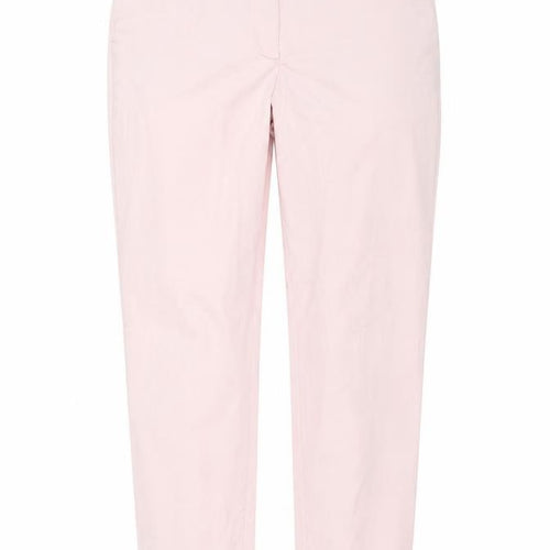 Marks and Spencer Womens Pink Chino Trousers Size 6 Regular Fit