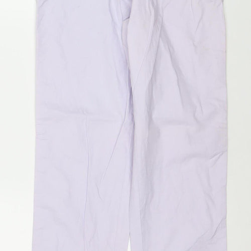 Marks and Spencer Womens White Polka Dot Chino Trousers Size 8