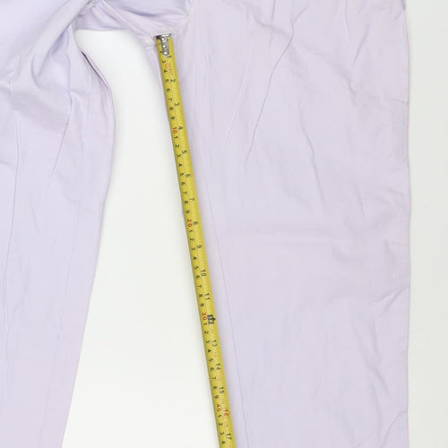 Marks and Spencer Womens White Polka Dot Chino Trousers Size 8