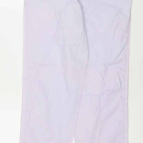 Marks and Spencer Womens White Polka Dot Chino Trousers Size 8