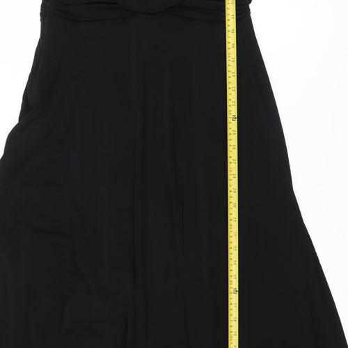 Coast Women’s Black One Shoulder Maxi Dress Size 16 Formal Ruched