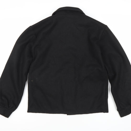 Boohoo Men’s Black Basic Jacket Size 36 Regular Fit Buttoned
