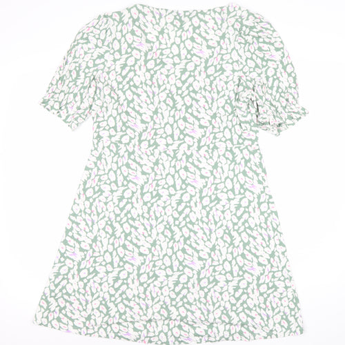 Marks and Spencer Women’s Green Floral A-Line Dress Size 12
