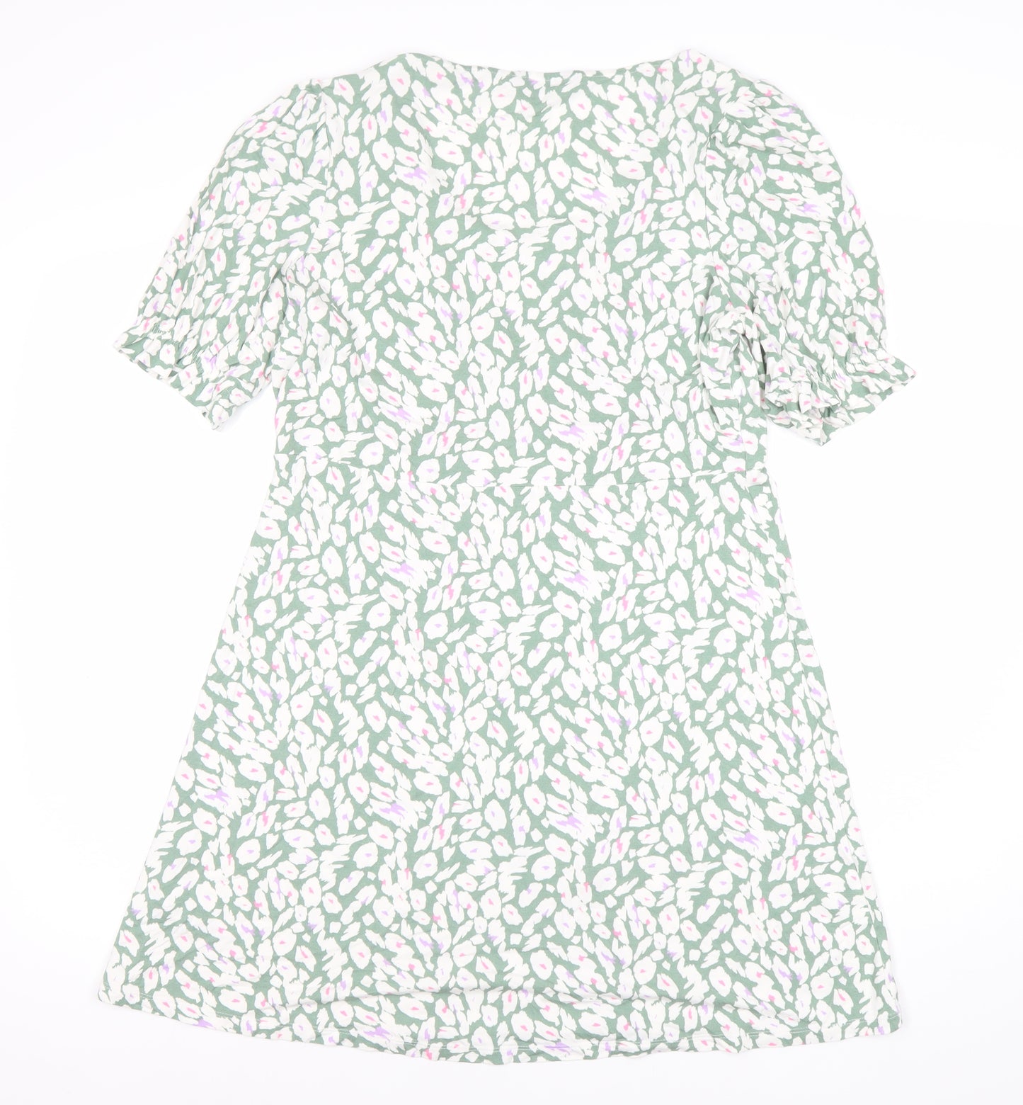Marks and Spencer Women’s Green Floral A-Line Dress Size 12