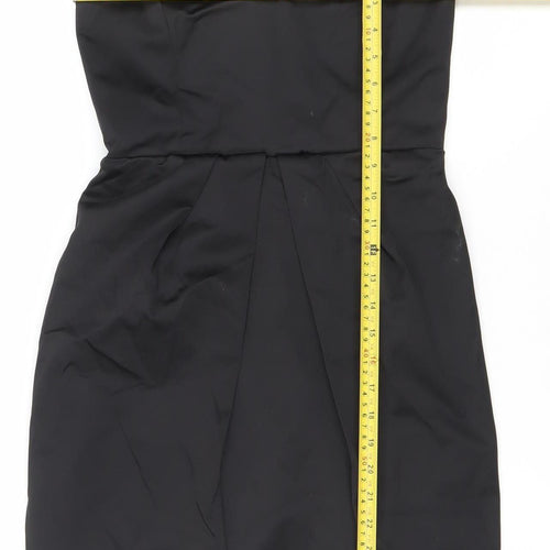 Mango Suit Women’s Black XS Strapless Sweetheart Mini Dress