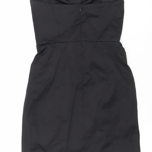 Mango Suit Women’s Black XS Strapless Sweetheart Mini Dress