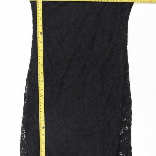 AX Paris Women’s Black Lace Bodycon Dress Size 10 3/4 Sleeve
