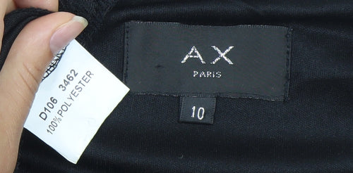 AX Paris Women’s Black Lace Bodycon Dress Size 10 3/4 Sleeve