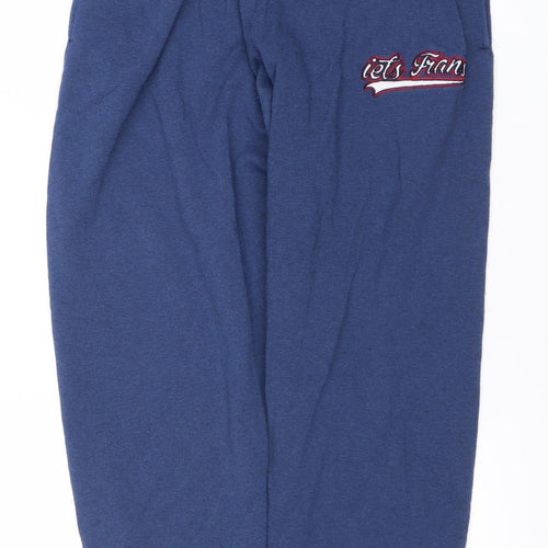 iets frans Womens Blue Sweatpants Size S Elastic Waist Tapered Joggers