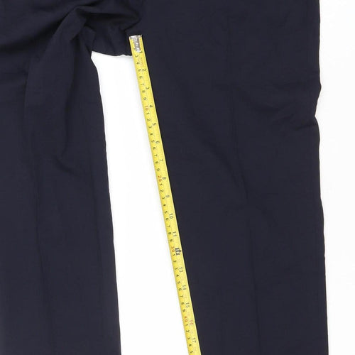 Marks and Spencer Mens Blue Slim Fit Dress Pants 30x29 Wool Blend