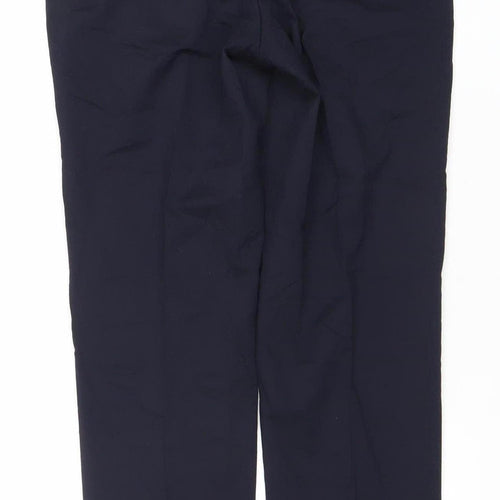 Marks and Spencer Mens Blue Slim Fit Dress Pants 30x29 Wool Blend